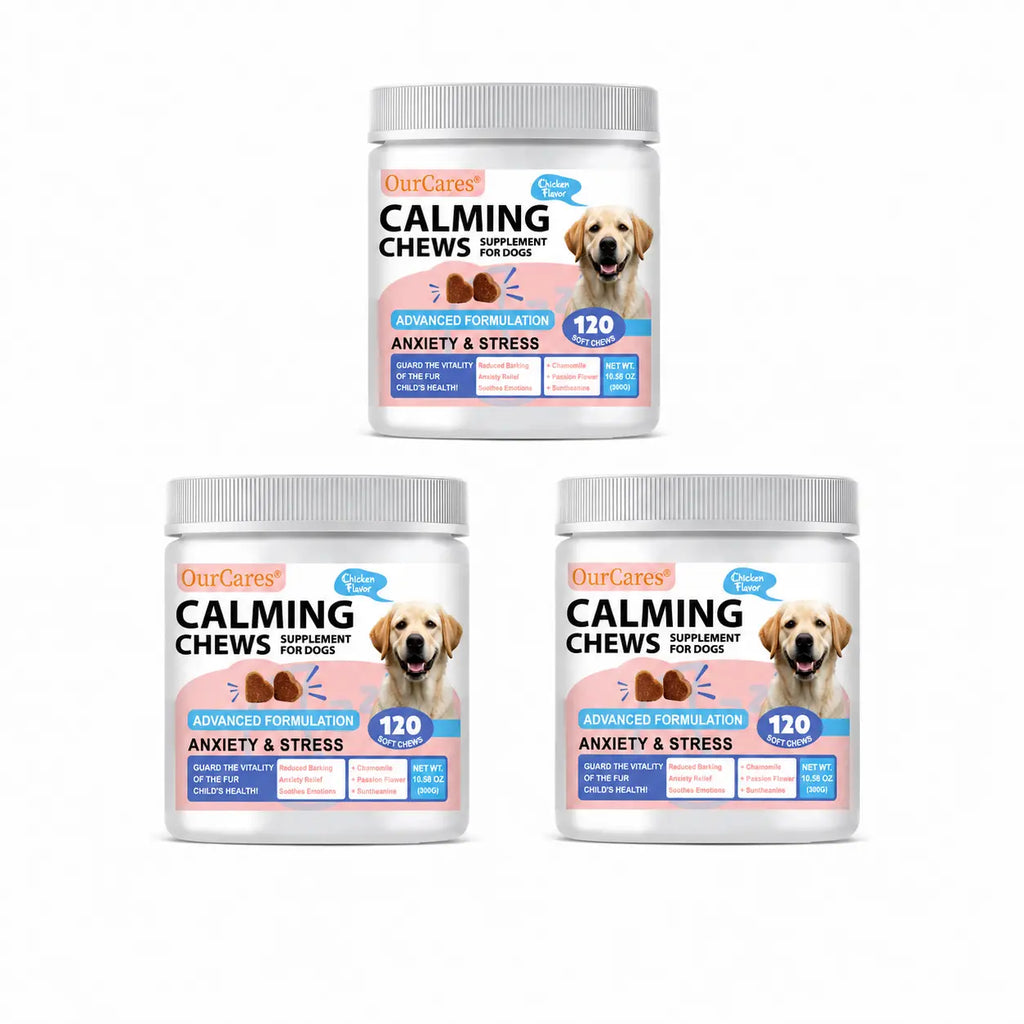 OURCARES Calming Bites for Dogs, Dog Composure & Calming Chews, Relief Soft Chew Pet Treats for Everyday Stress Support