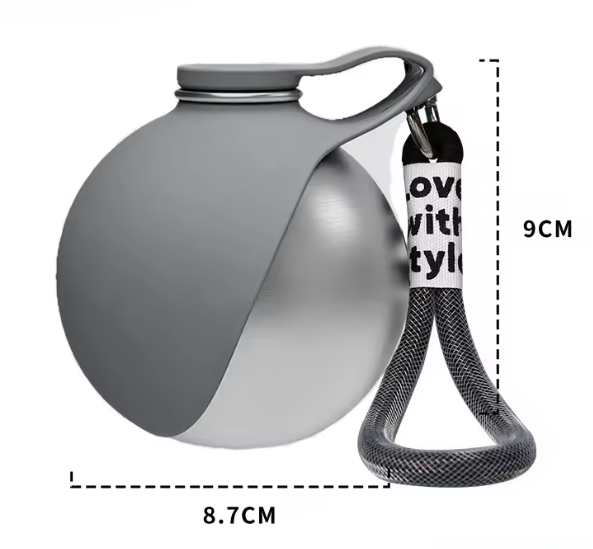 Portable Outdoor Pet Stainless Steel Water Cup Dog Water Bottle with Bowl for Pets - Stainless Steel Safe Food-Grade Silicone