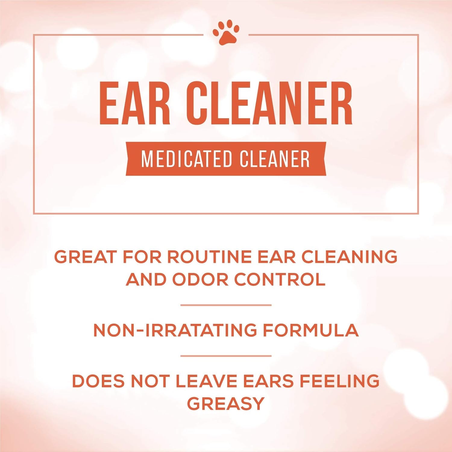 Dog Ear Cleaner Medicated Solution Non-Greasy Non-Irritation Made in USA Non-Toxic, 4 Ounces